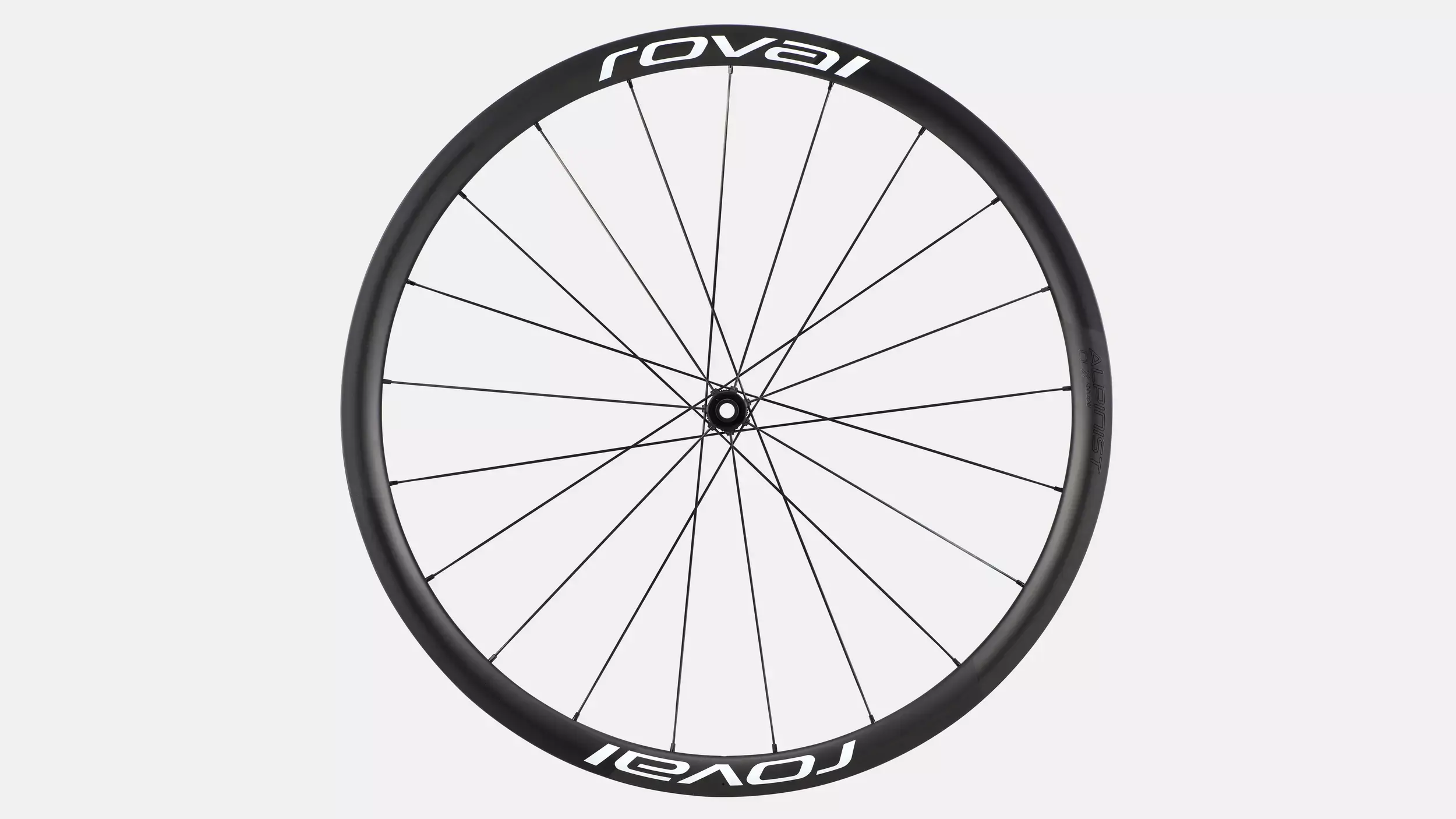 Roval Alpinist CLX II Carbon Tubeless Disc Race Voorwiel Carbon/Wit