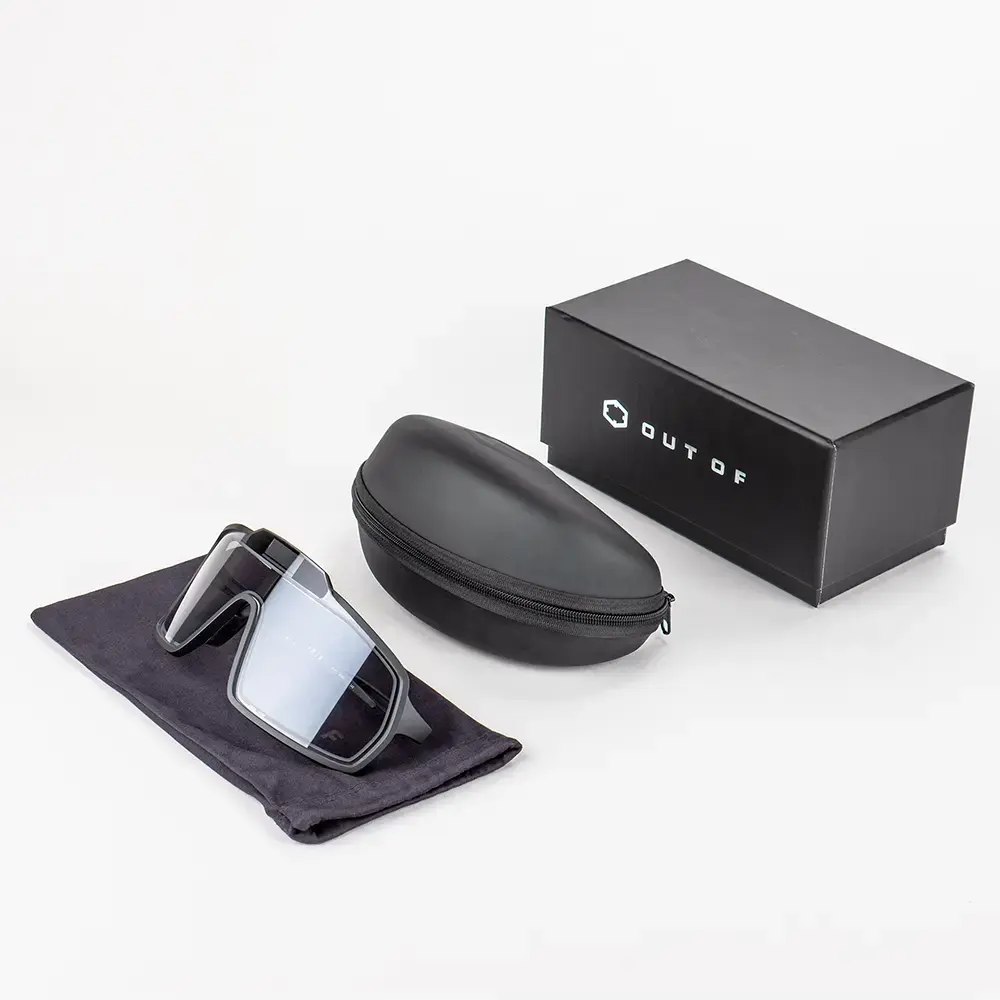 Out Of Bot 2 Adapta Fietsbril Zwart met IRID Transparant Lens