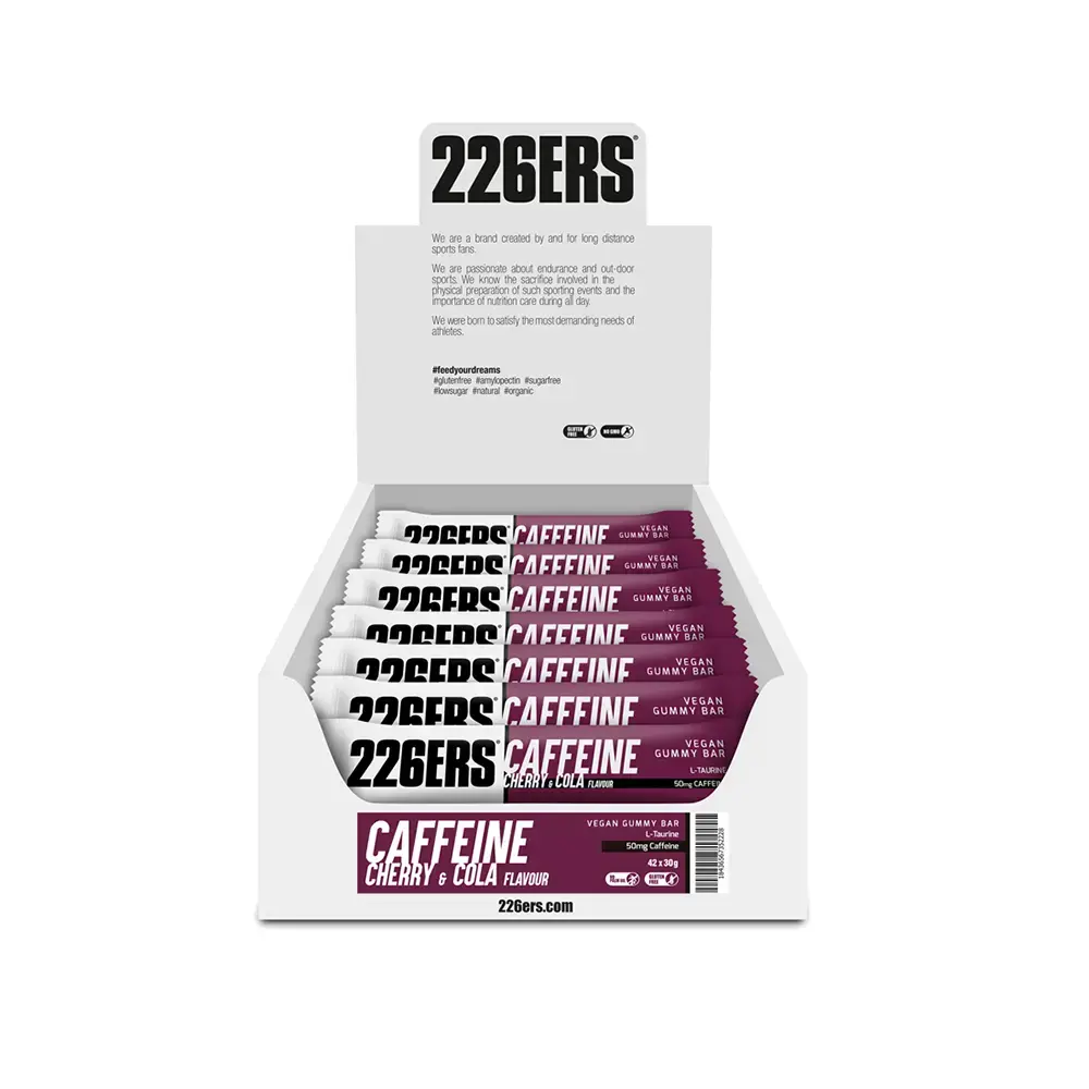 226ERS Vegan Gummy Sportreep Pectina Caffeine Kers/Cola 42 stuks