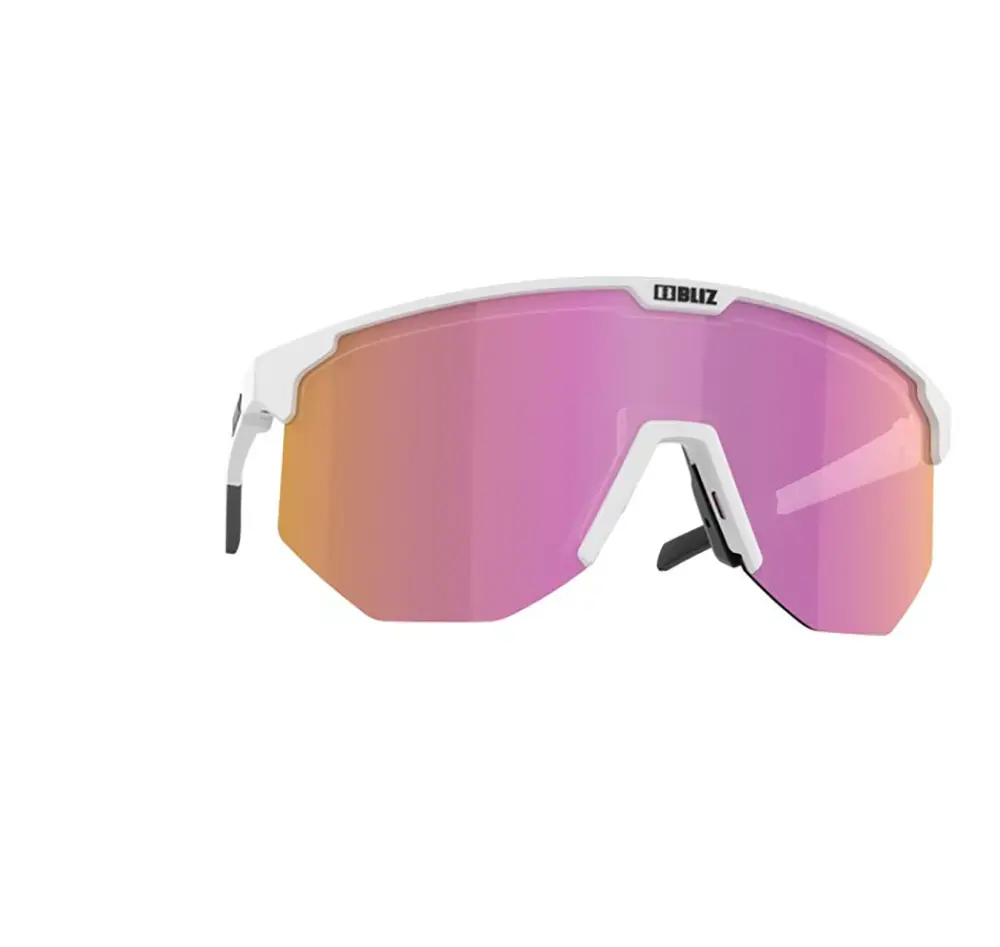 Bliz Hero Sport Zonnebril Mat Wit met Pink Multi Lens
